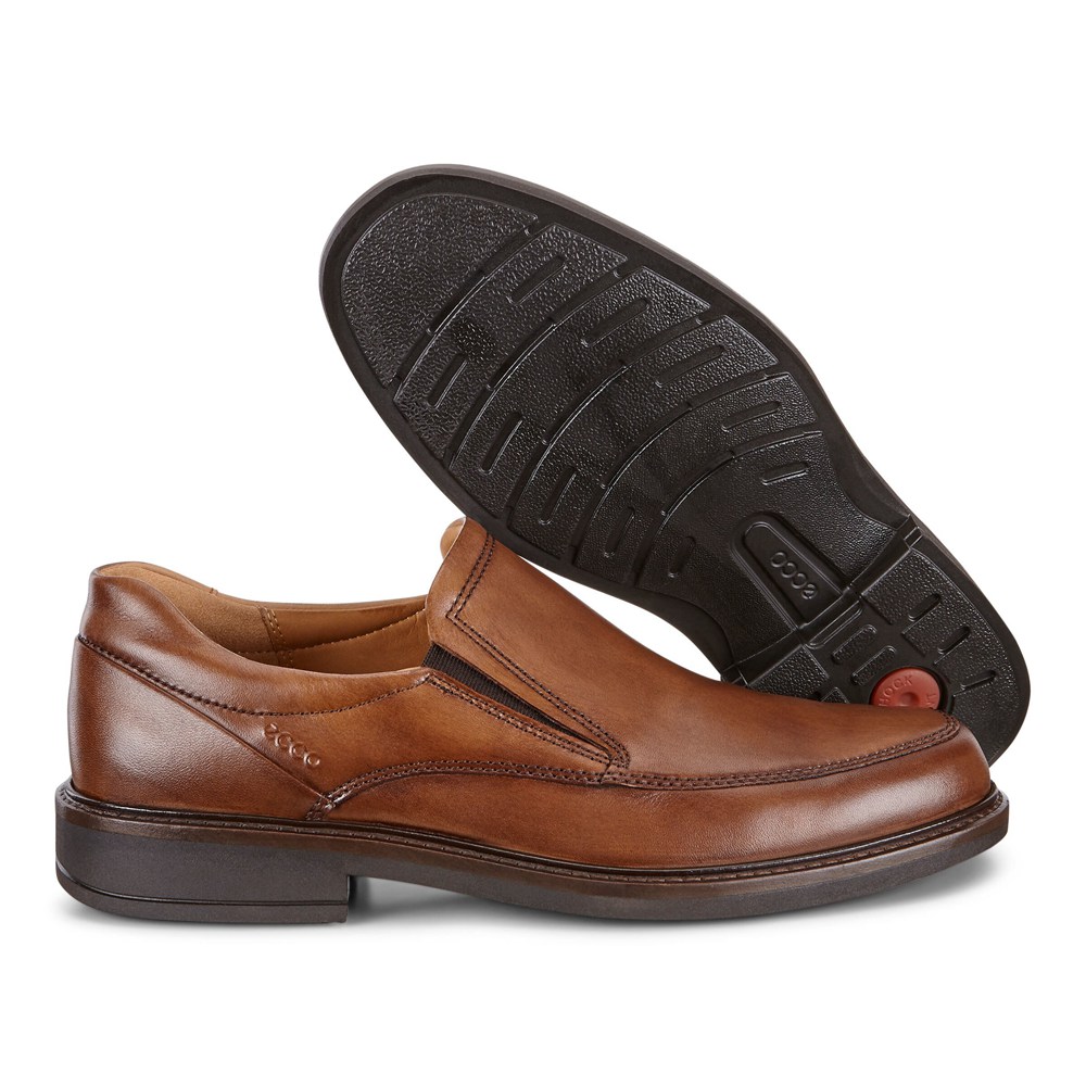 Slip On Hombre - ECCO Holton Apron Toe - Marrom - KLA390825